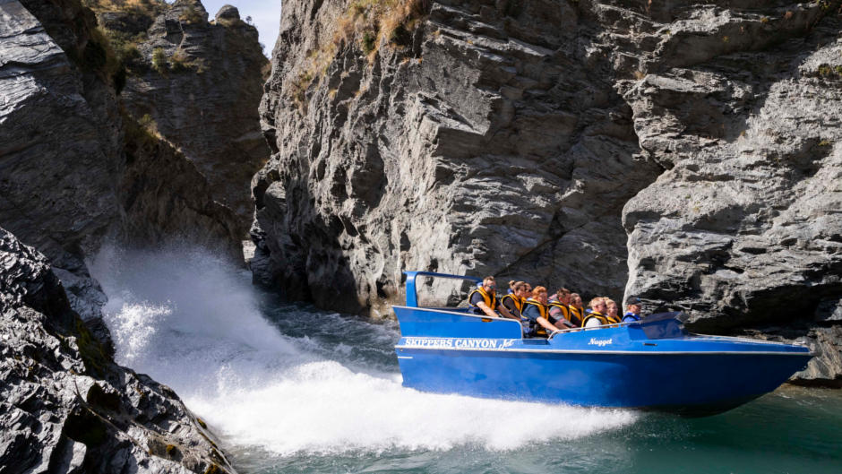 Experience the MUST DO jet boat adventure in Queenstown, darting through the narrowest canyons and discovering the lands fascinating gold mining history!

